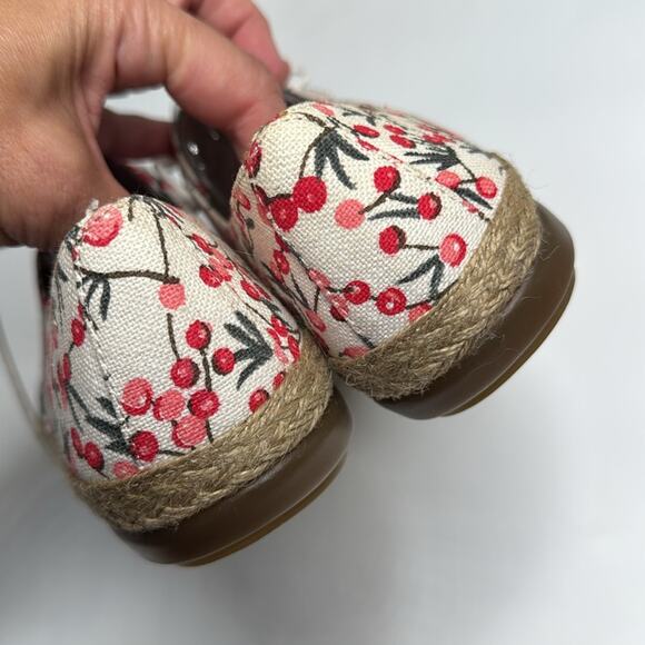 Aerosoles Womens Summer Sol Boat Shoe in Cherry Fruit Print Sneakers S-341 Sz 10 - Picture 7 of 10